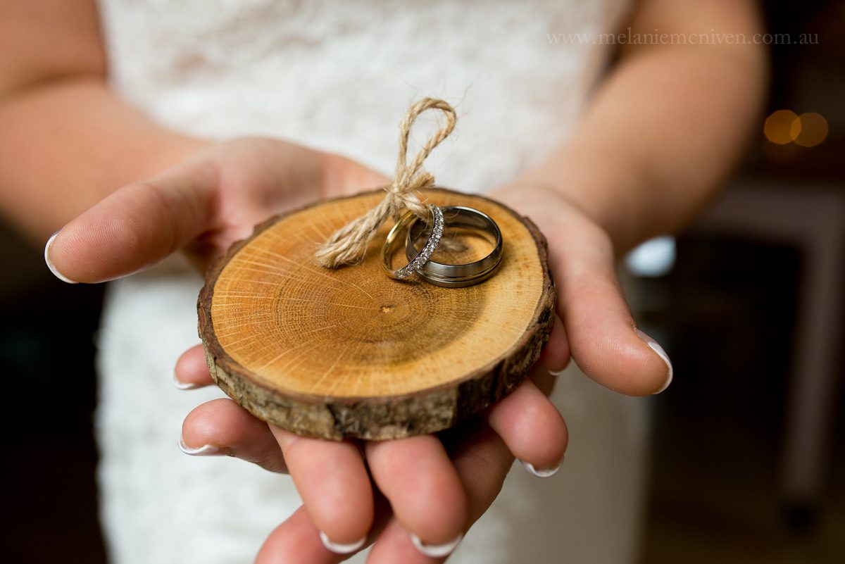 A nice way to deliver the rings to the bride and groom