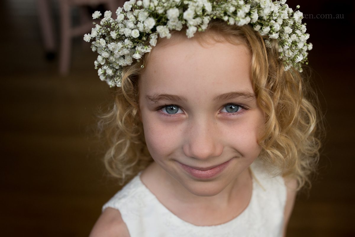 beautiful flower girl